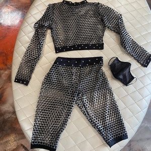 Metallic Two Piece Set
